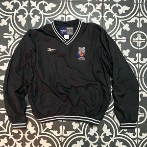 Reebok Mens Pullover Windbreaker Slam Dunk Blue Jacket Size Large